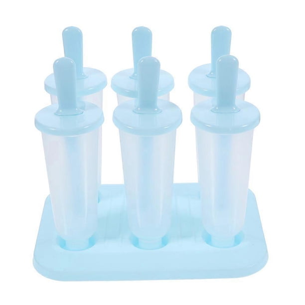 6pcs Homemade Popsicle Molds Plastic Ice Pop Maker Release Ice Pop Ice Cream Molds For Homemade Ice Cream Gelato And Treats