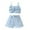 Blue, variant on Weryoung Toddler Girls Sleeveless Vest T Shirt Tops Denim Skirts Sets kids Trendy Outfits ,Pink,2-3 Years
