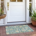 thumbnail image 6 of Addison Rugs Chantille Indoor/Outdoor Traditional Global Teal Washable Rectangle Rug, 1'8" x 2'6", 6 of 6