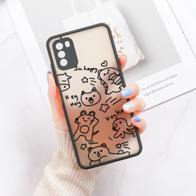 Funda de dibujos animados mate para Poco F4 GT, Funda para Xiaomi Poco X3 Pro F3 X4 M4 M3 Redmi Note 11 10 9 8 7 9s 10s 11s 9C NFC 9T 10A 10C qiuyongming unisex