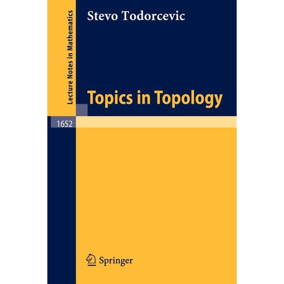 Lecture Notes in Mathematics Topics in Topology, Book 1652, (Paperback)