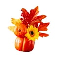 thumbnail image 5 of Centerpiece Pumpkin Maple Leaves Realistic Foam for Autumn Home Desk Tabletop Decoration, 5 of 9