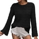 thumbnail image 1 of Gibobby Casual Suéter para Mujer, Suéter con Estampado de Girasol para Hombre, Manga Larga, de Punto, Casual, de Gran tamaño(Negro,CH), 1 of 5