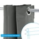 thumbnail image 3 of Cortinas cortas Uxcell, 29"W x 35"L cortina de media ventana francesa 2 paneles, gris oscuro, 3 of 6