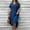 Blue, variant on Women's Spring/Summer Casual V Neck Solid Color Loose Fit Plus Size Dress Dress plus plus Dresses for Women plus Size Formal Midi Dress Work Dresses plus Size Dresses plus Size for Women Party Pretty