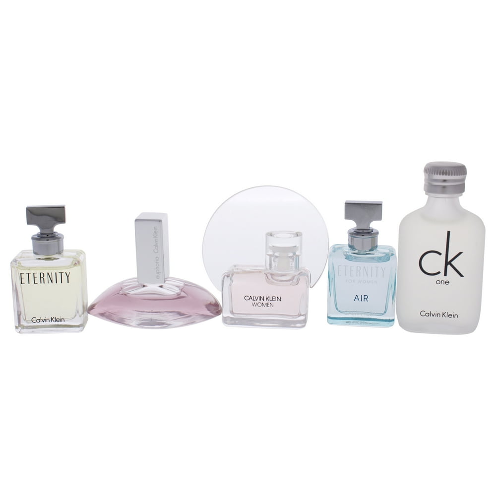 CALVIN KLEIN 5 PCS MINI SET FOR WOMEN ETERNITY+EUPHORIA+CALVIN KLEIN WOMEN+ETERNITY AIR+CK ONE