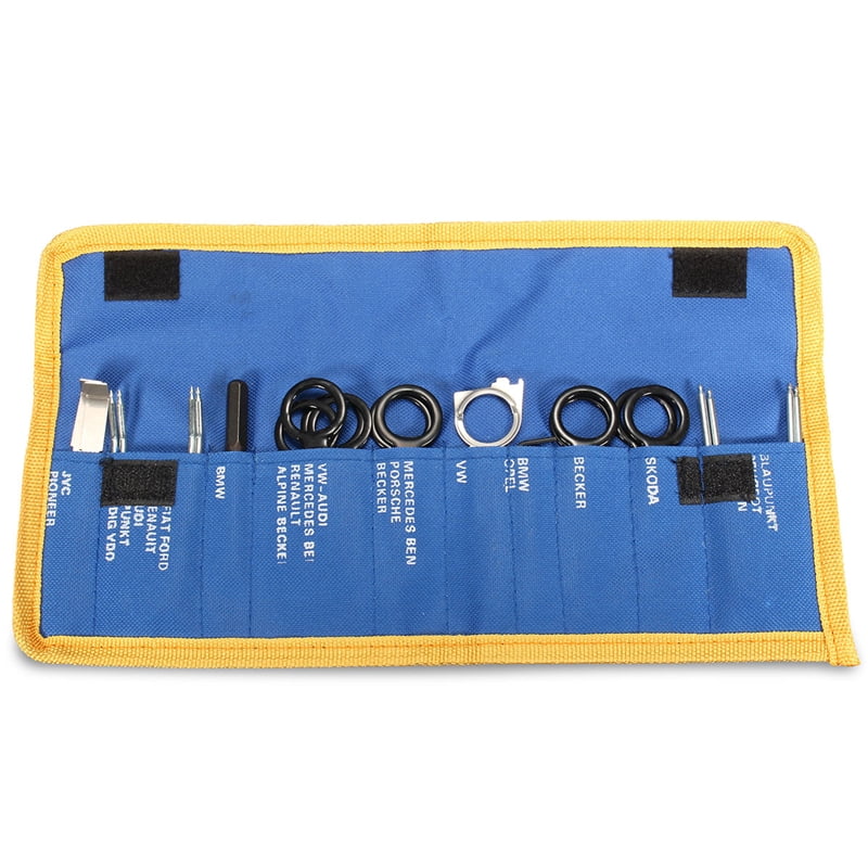 20Pcs Professional Car Radio Stereo Audio CD Player Removal Install Key Tool Kit