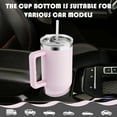 thumbnail image 6 of 40 oz Tumbler with Handle and Straw Lid Stainless Steel Vacuum Insulated Cup Holder Friendly Keep Cold Coffee Tea Water Gift for Women Men Car Gym Travel, Pink, 6 of 8