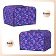 thumbnail image 3 of Pofeuu blue Skull purple flower1 Print Toaster Cover 4 Slice, Bread Dust Cover & Fingerprint Protection, Kitchen Small Appliance Covers(Toaster Cover), 3 of 7