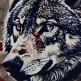 thumbnail image 5 of Orinice Wolf Flag Americo Makk Bathroom Decor Set, Multi-Size Colorful Luxurious Graphic Print Polyester Fabric Fashion Shower Curtain Set with Hooks 36x72, 5 of 7