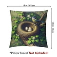 thumbnail image 4 of nygtbtfer Throw Pillow Covers Vintage Bird Nature Floral Home Decor Pillowcase Square Cushion Cover for Sofa Bed Couch，Multi-Size White, 4 of 7