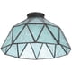thumbnail image 3 of Glass Light Shade Ceiling Light Shade Vintage Style Blue Color Round Shape 7.86x7.86in Replacement For Old Shades 1Pack, 3 of 4