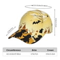 thumbnail image 3 of Baseball Cap, Halloween Witch Family Trucker Hats Women Dad Hat for Workouts - Baseball hat Adjustable Size, 3 of 7