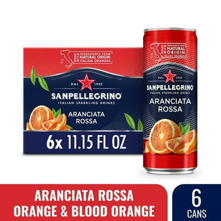 Sanpellegrino Italian Sparkling Drink Blood Orange, 330 ML (Packaging may vary)