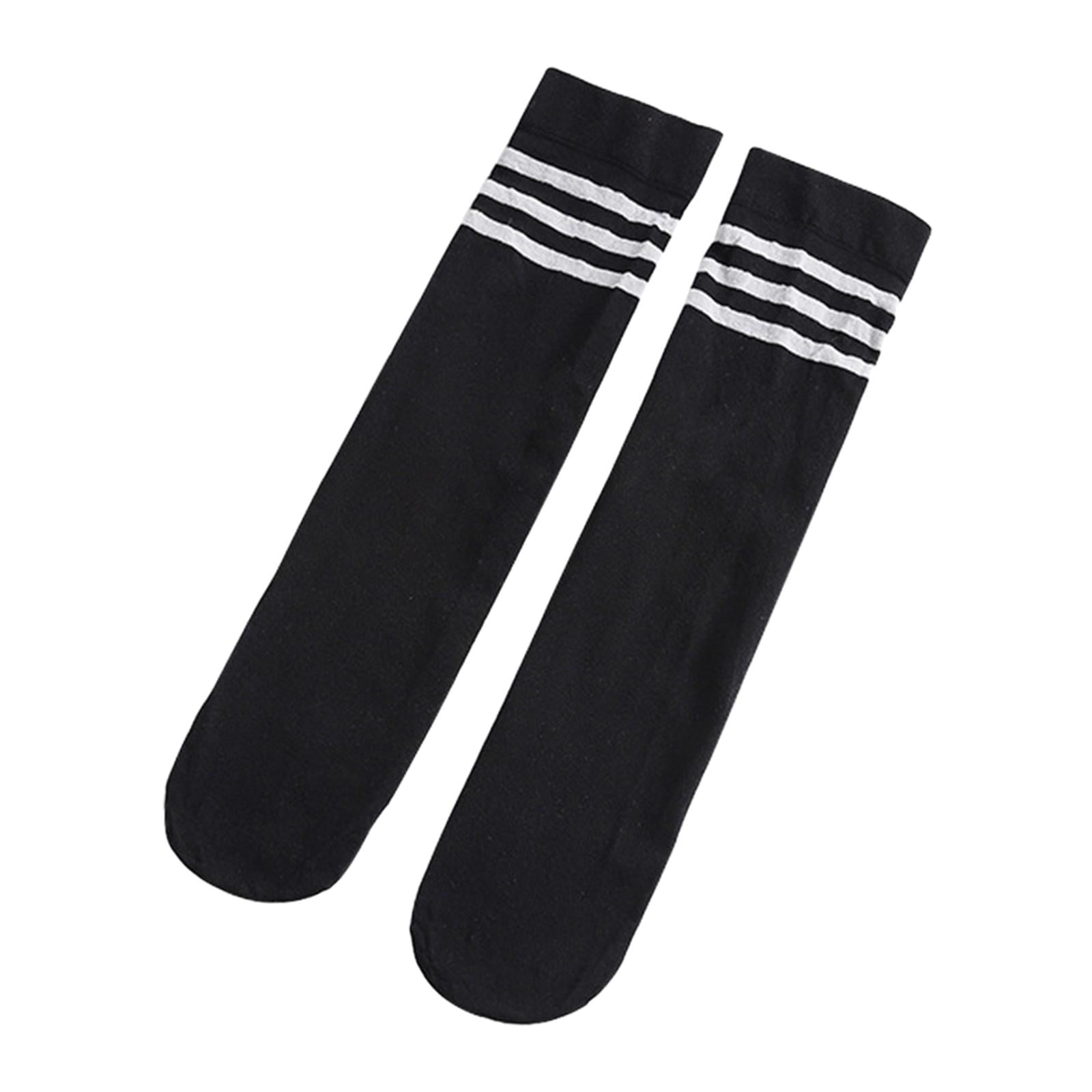 BELOVING Kids Mid Calf Socks Comfortable Casual Soft Elastic Dress Socks Classic Athletic Black Walmart
