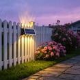 thumbnail image 6 of AuroraX Motion Sensor Solar Wall Light Outdoor Solar Lights for Yard Decorative Security Waterproof Wireless LED Patio Garage Porch Lamp Black, 6 of 6