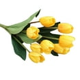 thumbnail image 2 of Xeoereki Artificial Tulip Vivid Real Touch Feeling 7 Colors Artificial Tulip Flowers for Household, 2 of 8