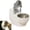 C, variant on 2026 New Toilet Shaped Pet Water Bowl for Cats Dogs, Wall Mounted Elevated Feeding Station, Stainless Steel Non-Spill Hanging Pet Dish