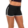 thumbnail image 1 of Fast Drying Drawstring Women Shorts Anti Emptied Cotton Contrast Elastic Waist Correndo Short Pants, 1 of 5