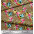 thumbnail image 3 of Soimoi Cotton Duck Fabric Leaves & Floral Print Fabric by the Yard 42 Inch Wide, 3 of 3