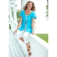 thumbnail image 6 of Woman Within Plus Size Tie-Neck Pointelle Cardigan Sweater, 6 of 6