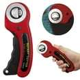 thumbnail image 2 of Cxui Rotary Cutter for Fabric, Round Wheel Cutter with Safety Lock for Quilting Sewing, Ergonomic Craft Tool for Leather Paper (1Pcs, Red), 2 of 6