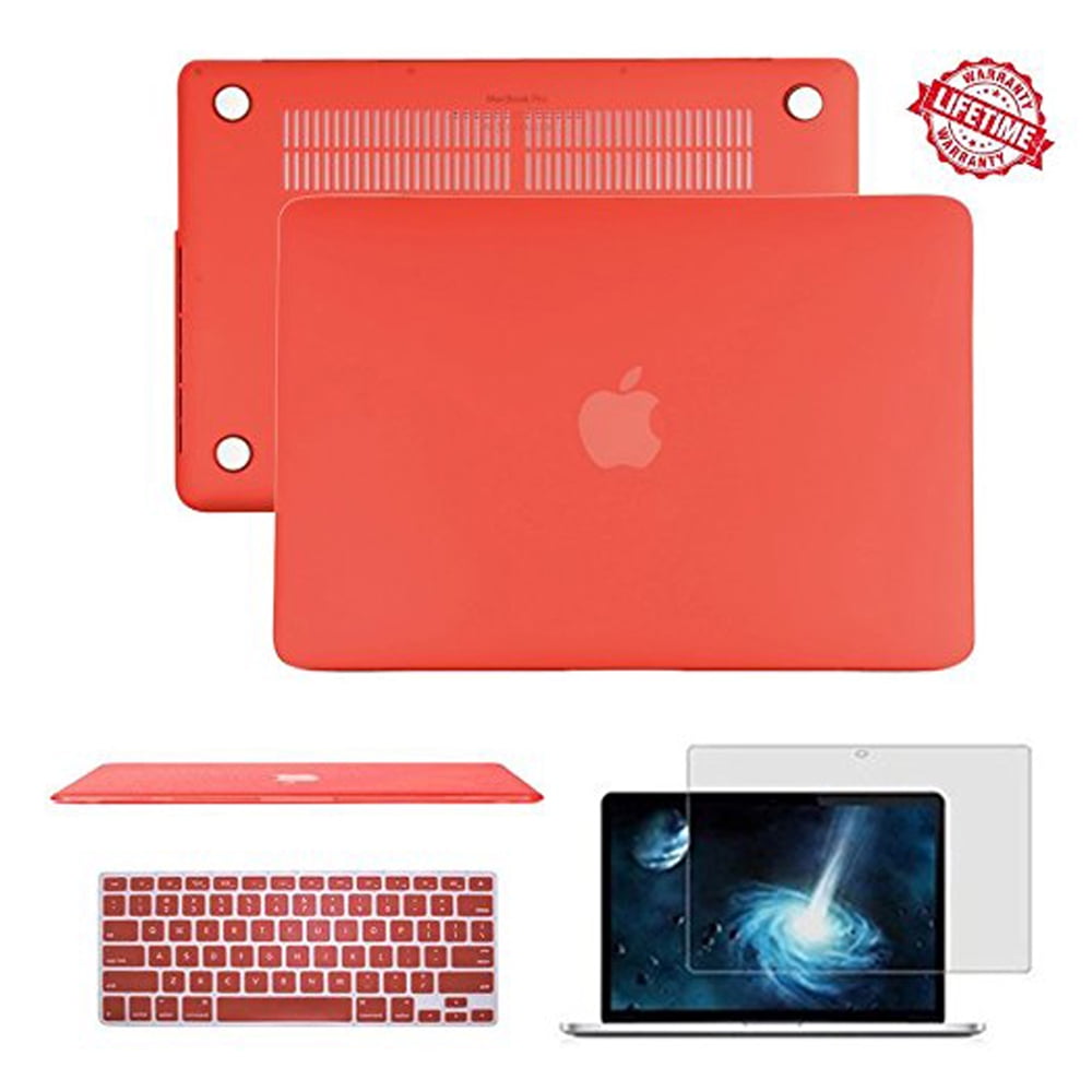 2016 Macbook Pro 13" Case Cover, iClover Rubberized Matte Case+Keyboard