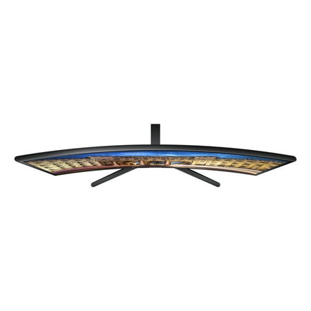 Samsung - 27" F398 Series FHD AMD FreeSync Curved Monitor (HDMI, DP) - Glossy Black