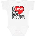 thumbnail image 3 of Inktastic I Love My Uncle Boys or Girls Baby Bodysuit, 3 of 5