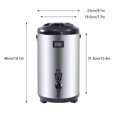 thumbnail image 3 of 12h Insulated Beverage Dispenser, 12L/ 3.17Gallon Large Capacity Stainless Steel Insulated Drink Dispenser with Spigot and Thermometer for Coffee & Tea, Hot and Cold Drink -30℃~150℃, 3 of 16