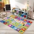 thumbnail image 5 of Janvonne Educational Kids Play Rug with ABC, Numbers, Seasons, Non-Slip Washable Mat for Nursery Playroom Bedroom, 5x7ft, 5 of 9