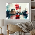 thumbnail image 2 of Designart Romantic Couple On The Water II Canvas Wall Art, 2 of 5