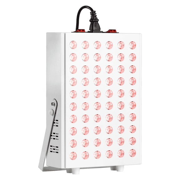 Dr.pedi Red Light Therapy Panel , 60 Dual-Chip LED, 660nm Red & 850nm Near Infrared Combo, High Power 80W Panel for Skin & Body Wellness, 17.3" x 9.4"