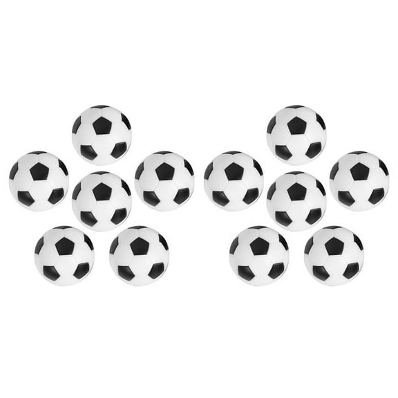 12PCS Small Football Style Table Ball Foosball Hard Plastic Table Ball Counterpart Game Children Toy