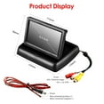 thumbnail image 6 of PEPWELL 140° Wide Angle HD Car Backup Camera with 4.3"/5" Foldable TFT LCD Monitor - Parking Safety Kit, Auto-Adjust Image, Video Parking System for Car Van Bus Truck, 6 of 11