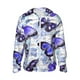thumbnail image 1 of Fotbe Butterflies Chaqueta con Protección Solar UPF 50+ para Hombre y Mujer, Camisa con Capucha y Bolsillos-Small, 1 of 7