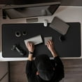 thumbnail image 4 of ALSISK XXL Large Black Gaming Mouse Pad 35.4X15.74X0.12 Inch(900X400X3MM),with Non-Slip Base,Waterproof and Foldable Pad,Desktop Pad Suitable for Gamers,Suitable for Work,Office and Home, 4 of 7