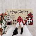 thumbnail image 4 of Merry Christmas Doormat, Buffalo Plaid Christmas Trees Decorative Indoor Outdoor Entrance Doormat Xmas Winter Welcome Door Mat Anti-Slip Rubber for Seasonal Holiday Decortion 17 x 29 Inch, 4 of 6