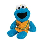 Gund Sesame Street Construction Worker Cookie Monster Take-Along Buddy, 13"