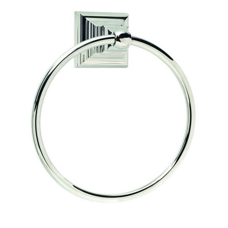 - Markham 6-7/8 in (175 mm) Length Towel Ring in Polished Nickel