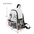 thumbnail image 3 of FORMRS Kids School Backpack with Front Zippered Pocket 12" Student Travel Daypack, Black Chubby Cat, 3 of 6