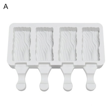 

qianli Tear-resistance Popsicle Mold Easy Release Silicone DIY Craft Safety Ice Cream Mold for Home