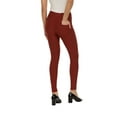 thumbnail image 4 of ZayWay Women's Stretch Ponte Pants with 5 Stylish Pockets - Perfect for Wear to Work - Dressy Leggings S-1000 Rust 2X-Large, 4 of 6
