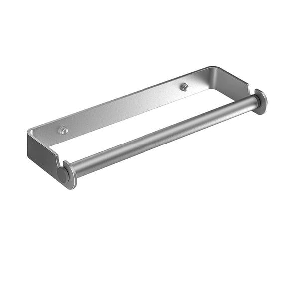 Soporte de pared para toallas de papel Aheucndg, autoadhesivo, plateado