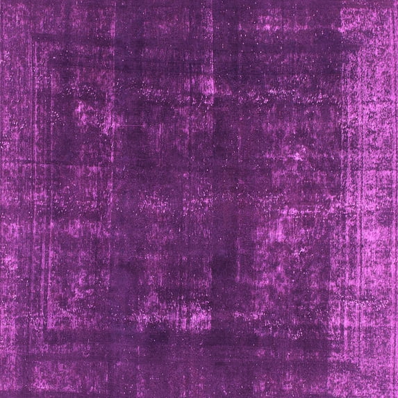Ahgly Company Indoor Square Persian Pink Bohemian Area Rugs, 8' Square