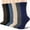 E-Multicolor, variant on Loritta Dress Socks Men Cushion Crew Socks Solid Casual Black Cotton Athletic Dress Socks for Men 6-Pack