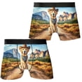 thumbnail image 3 of Welcome Fall Western Cowboy Golden Retriever Enjoys Majestic Autumn All Over Print Boxer Briefs Underwear for Men Dad Goldens Dog Lover Gifts Idea - 01007, 3 of 6