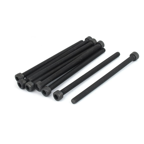 10Pcs M6x100mm Metric 12.9 Alloy Steel Black Hex Socket Head Cap Screws Bolts