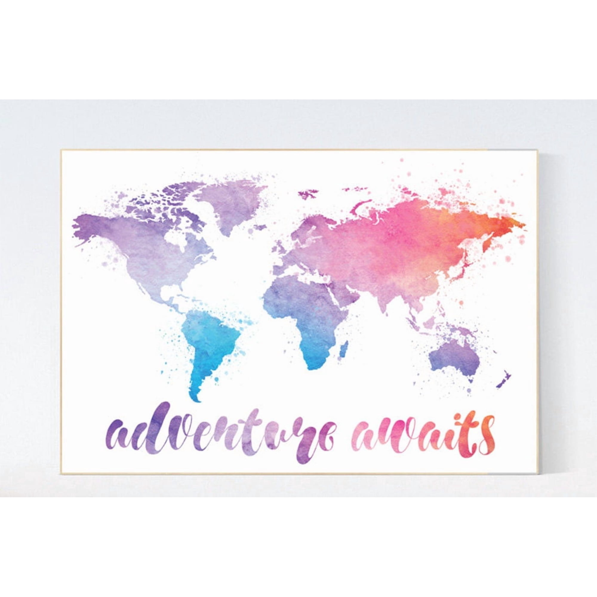 World Map Adventure Awaits Nursery Decor