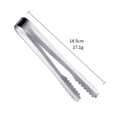 thumbnail image 2 of Ice tongs for ice buckets, serving tongs, bar tongs, stainless steel, 2 of 5